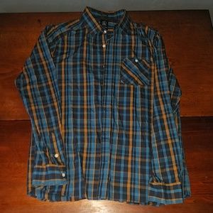 Long sleeved plaid shirt